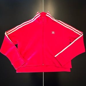 Adidas Originals Three Stripe Bellista Cropped Track Jacket Size Large
